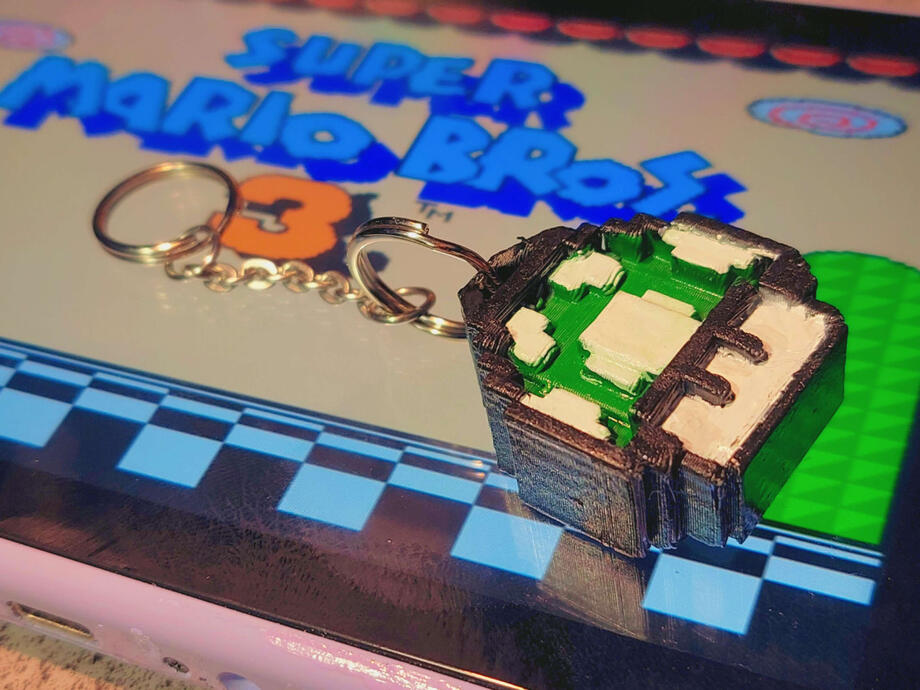 SMB3 Mushroom Keychain